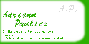 adrienn paulics business card